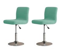 Confezione fodere elasticizzate for sgabello da bar con sedile quadrato | Coprisgabello da bar Sedia girevole Sedia da pranzo Sgabello da bancone Fodera for sedia da pub(Light Green)
