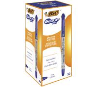Confezione Gel-ocity Stic BIC penna gel 0,5 mm blu scatola 30 pezzi