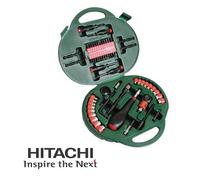 CONFEZIONE KIT SET 60 pz INSERTI BIT E BUSSOLE CON VALIGETTA HITACHI