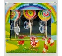 confezione lecca lecca arcobaleno gusto frutta espositore 24 pz 40 gr Rossini's