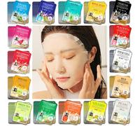 Confezione Maschera Viso Essenza Coreana 40 Pezzi Set Strisce Naso Maschera V...