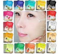 Confezione Maschera Viso Essenza Coreana 70 Pezzi Maschera Viso Anti Invecchi...