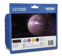 Brother LC1220VALBP cartuccia d'inchiostro 4 pz Originale Nero, Ciano, Magenta, Giallo