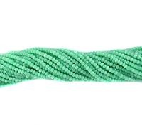 Confezione Naturale di 2 Fili 2-2.5mm Crisoprasio Agata sfaccettato i branelli di Rondelle | Beads Micro sfaccettati per Fare Gioielli | 13" Strand | Semi preziosa Gemstone Beads | qualità AAA