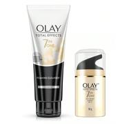 Confezione Olay Total Effects - Crema da giorno con SPF 15 da 50ml + Detergente schiumogeno da 100ml