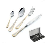 Confezione Panoramica 30 pezzi Firenze oro, acciaio 18-10, oro 24 carati , spessore 2.5 mm cromo