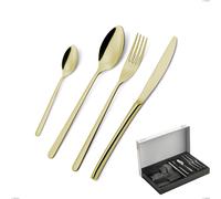 Confezione Panoramica 30 pezzi Venice Tin Gold, Acciaio Inox 18-10 trattamento pvd oro, spessore 4 mm cromo