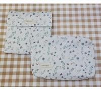 Confezione per bambino fasciatoio pieghevole portatile e beauty case - Impermeabile - neonato - 100% cotone esterno - Made in Spagna, dente di leone, confezione camb + trousse