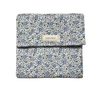 Confezione per fasciatoio pieghevole portatile e beauty case - Impermeabile - neonato - 100% cotone esterno - Made in Spagna (Liberty Blue, Solo fasciatoio)