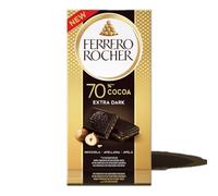 Confezione per Ferrero Rocher Tavoletta Extra Dark, 70% Cacao con Nocciola, 90g