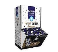 Confezione per Gemma di Mare Pepe Nero, 500 Bustine, Espositore Bocca di Lupo, Spezia di Qualità