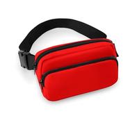 Confezione piccola da donna completamente stampata, portatile, decorativo per abiti alla moda con tracolla regolabile compatibile con il rosso
