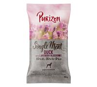 Confezione prova! Purizon Crocchette, Alimenti umidi e Snack per cane - 100 g crocchette Single Meat Adult Anatra con mela