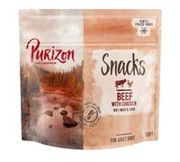 Confezione prova! Purizon Crocchette, Alimenti umidi e Snack per cane - 100 g snack Manzo con Pollo