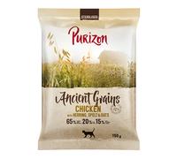 Confezione prova: Purizon Crocchette, Alimenti umidi e Snack per gatto - 150 g crocchette Sterilised Pollo & Pesce - Grani antichi
