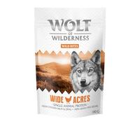 Confezione prova! Wolf of Wilderness Crocchette, umido e snack per cane - 180 g snack Wild Bites Wide Acres - Pollo