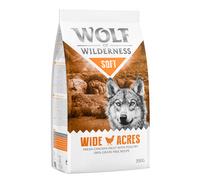 Confezione prova! Wolf of Wilderness Crocchette, umido e snack per cane - 350 g crocchette Soft Wide Acres - Pollo