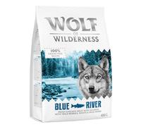 Confezione prova! Wolf of Wilderness Crocchette, umido e snack per cane - 400 g crocchette Blue River - Salmone