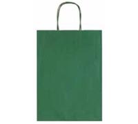 Confezione Pz 25 Borsa Regalo Allegra Carta Tu 26x12x36 Cm Verde Rigatino Int.av