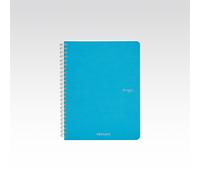 Confezione Pz 5 Quaderno Ecoqua A5 1r Spirale 70fg 90gr Turchese