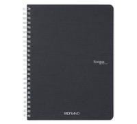 Confezione Pz 5 Quaderno Ecoqua A5 5mm Spirale 90gr 70fg Nero