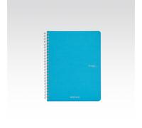 Confezione Pz 5 Quaderno Ecoqua A5 5mm Spirale 90gr 70fg Turchese