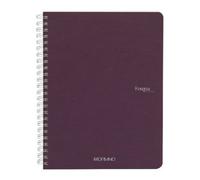 Confezione Pz 5 Quaderno Ecoqua A5 5mm Spirale 90gr 70fg Vino