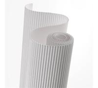 Confezione Pz 5 Rotolo Cartone Ondulato Gr.300 Cm.50x70 1-Bianco