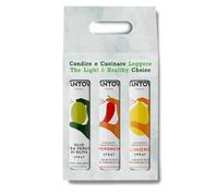 Confezione Regalo 3 x 200 ml spray: olio extravergine d’oliva, condimento al limone e al peperoncino - Olio Spray Italiano - 100% Naturale - Zero Sprechi e Dosi Precise