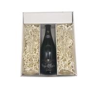 Confezione regalo bianca - Champagne Marquis Pomereuil -1 Brut - 2 flutes CHEF & SOMMELIER