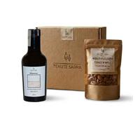 Confezione regalo bio olio extra vergine Sicilia 250ml e mandorle 100g