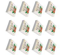 Confezione Regalo Cioccolato Natalizio Da 12 Confezione Carta Da 12 Slot Caramelle Per Biscotti Per La Celebrazione Del Matrimonio Scatola Cioccolato