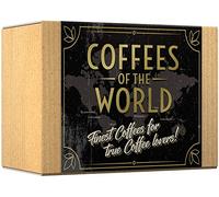 Confezione Regalo - COFFEES OF THE WORLD | Caffè Macinato 600g (6 x 100g) - 6 Pregiate Qualità di Caffè Monorigine | Idea Regalo per Lui o per Lei