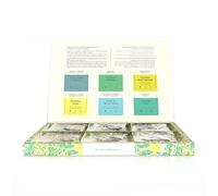 Confezione Regalo con Sei Pregiate Miscele, 24 Filtri Monouso, Tisane e Infusi Rilassanti, Energizzanti e Depurativi, Packaging Elegante, per Ogni Momento della Giornata (Exotic Selection Box)