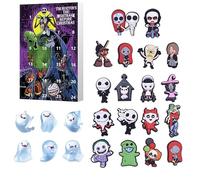 Confezione regalo contenente un set di ciondoli per conto alla rovescia di Halloween, creativo e interessante, confezione regalo da 24 pezzi con mini fantasma e personaggi pendenti, piccolo ciondolo