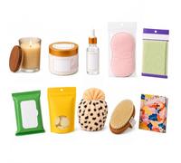Confezione regalo da 10 pezzi di apprezzamento per donne, set regalo spa per la cura di sé e il relax con candela, maschere per gli occhi, scrub corpo, spazzola esfoliante, accessori da bagno e