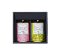Confezione Regalo di Tè Aromatizzati prodotti da CHILL TEA Tokyo - 100% Tè Verde Giapponese in Foglie - Tè verde SAKURA, Tè verde Yuzu - (100g* 2 Confezioni in latta)