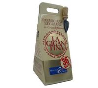 Confezione Regalo in Astuccio "De-Luxe" Parmigiano Reggiano d.o.p. LA GIGANTINA scelto extra 36 Mesi Punta da 1 Kg Sottovuoto con coltellino