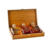 Confezione regalo in Cassa di Legno "Collezione Le Giare " Distilleria Marzadro (3 x 0.20L)