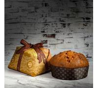 Confezione regalo natalizia Panettone Bonfissuto | Cioccolato di Modica Igp | Biscotti di pistacchio| Idea regalo Natale