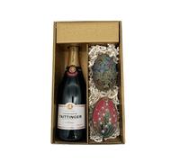 Confezione regalo oro - Champagne Taittinger - 1 Brut - 2 Oeufs de Fabergé (motif aléatoire) LE PETIT DUC