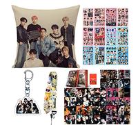 Confezione Regalo per Fan dei ENHYPEN,ENHYPEN Merchandise, ENHYPEN Gadget,1 Federa ENHYPEN,ENHYPEN Adesivi,54pcs ENHYPEN Photocards,Cordino,Portachiavi in acrilico