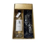 Confezione regalo - Rum - Oro - A 1710 La perle - 2 Bicchieri di rum CHEF & SOMMELIER