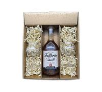 Confezione regalo - Rum - Oro - Favorite Cœur de Canne ambré 2 ans - 2 Bicchieri di rum CHEF & SOMMELIER