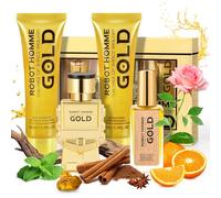 Confezione Regalo Uomo,Set Regalo Profumo ：2x 2x Eau de Toilette, Gel Doccia e Balsamo Dopobarba,Formula Delicata, Profumo di Lunga Durata,Note Speziate e Legnose di Arancia, Menta, Cannella, Ambra