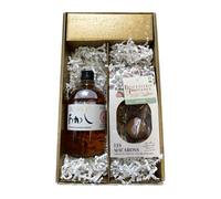 Confezione regalo - Whisky - Oro - AKASHI Blended - Amaretti alle mandorle 130g - Biscuiterie de Provence