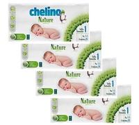 Confezione risparmio pannolini T1 1-3 kg Chelino Nature 112 unità