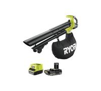 Confezione RYOBI OBV18 Aspiratore soffiatore - 18V OnePlus Brushless - 1 batteria 2.0Ah - 1 caricabatterie rapido