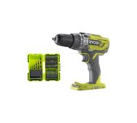 Confezione RYOBI - Trapano a percussione R18PD3-0 - 18V OnePlus senza batteria e caricatore - Set di 38 accessori per fo