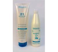 Confezione Salerm 21 Shampoo Acido Ialuronico 300 ml + Salerm 21 250 ml Silk Protein